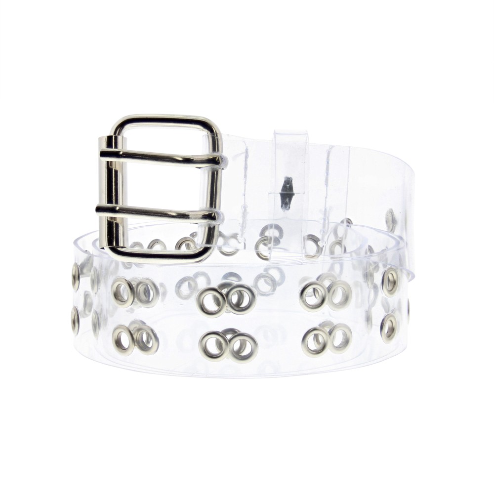 Zac's Alter Ego - Clear PVC Riem - Wit/Zwart